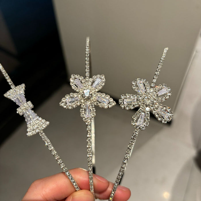 Wholesale  Hair Hoop All-match Rhinestone Fine Head Hoop  Zircon Elegant  Headwear for Women