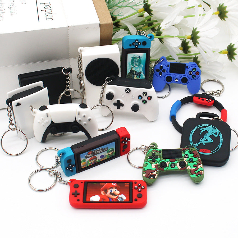 Small Keychain Controller Wholesale Mini Game Controller Keychain Switch PS5 PS4 Game Pendant ...