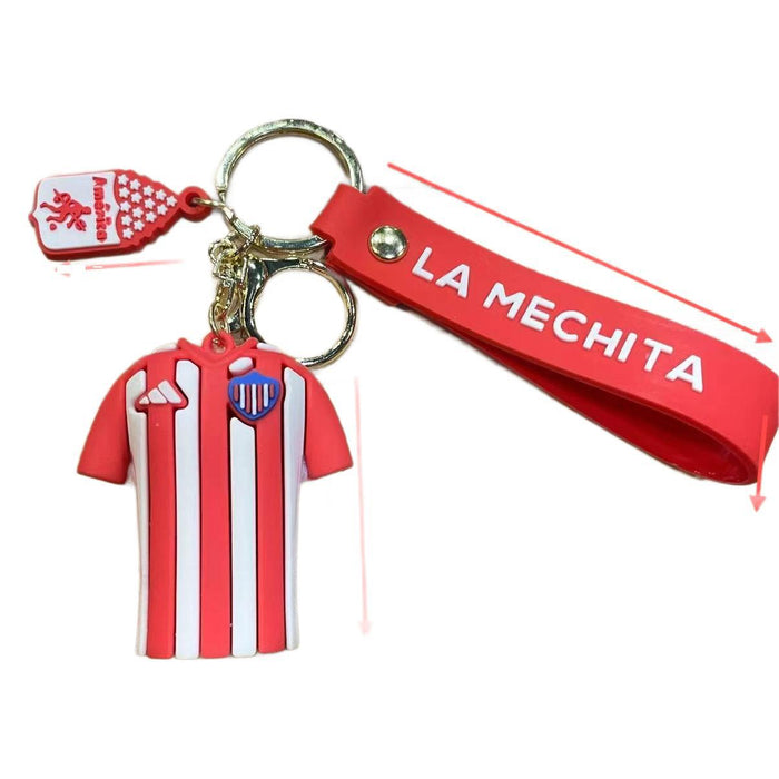 Wholesale  cartoon football player jersey key chain pendant bag car key chain accessories