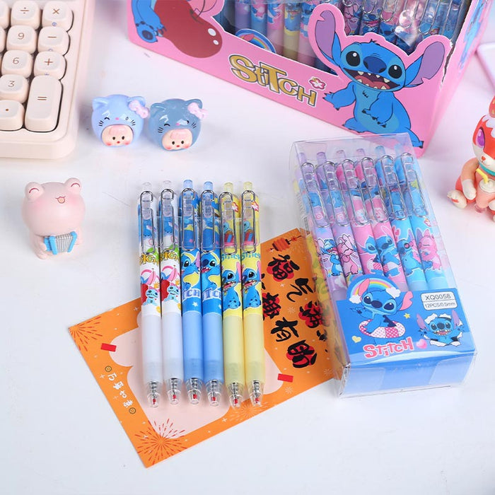 Wholesale 12pcs Ballpoint Pen Cartoon Press Hand Account Pen Color Pen Stationery