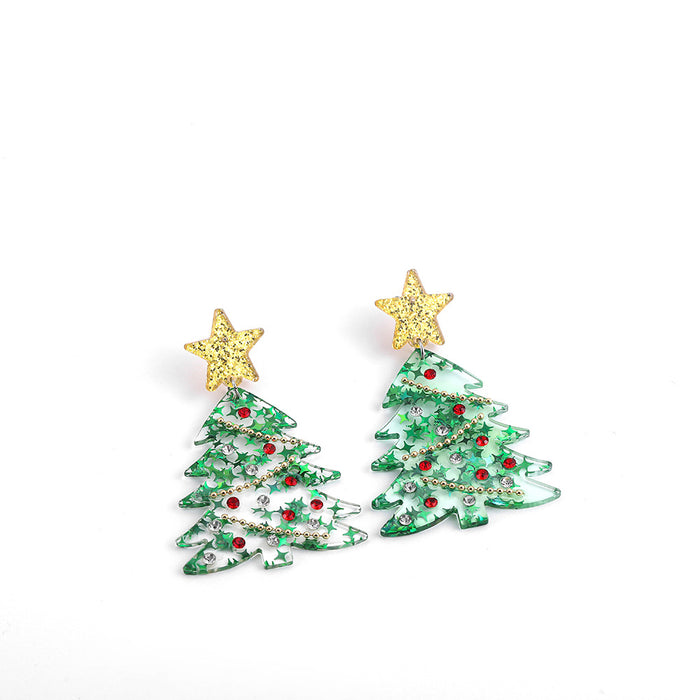 Wholesale Christmas  tree earrings