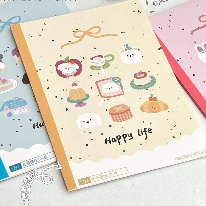 Wholesale Cute Animal B5 Glue-Bound Notebook - Trendy Stationery Accessory MOQ≥4