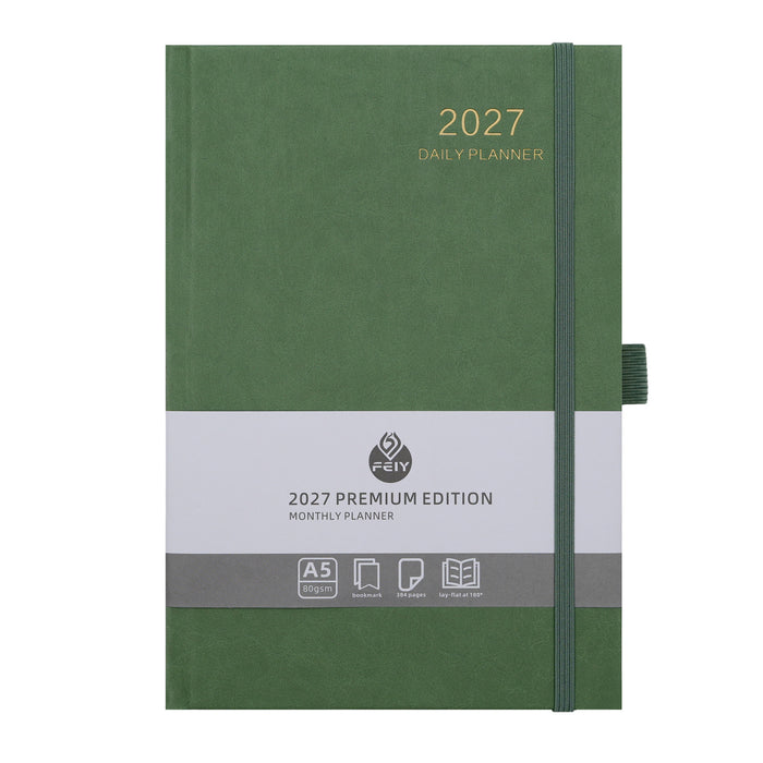 Wholesale Trendy A5 Business Notebook with Imitation Leather Cover and Thread Lock Binding