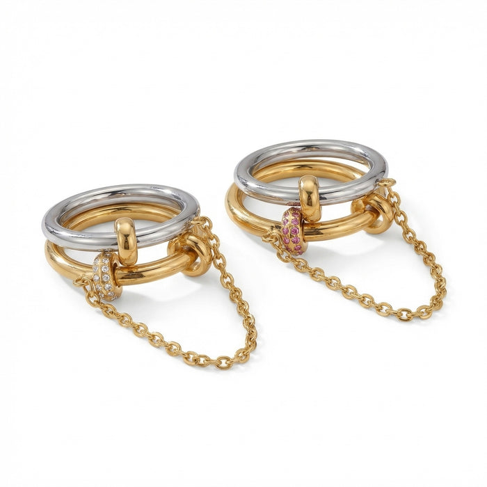 Wholesale Women' s Light Luxury Chain Ring