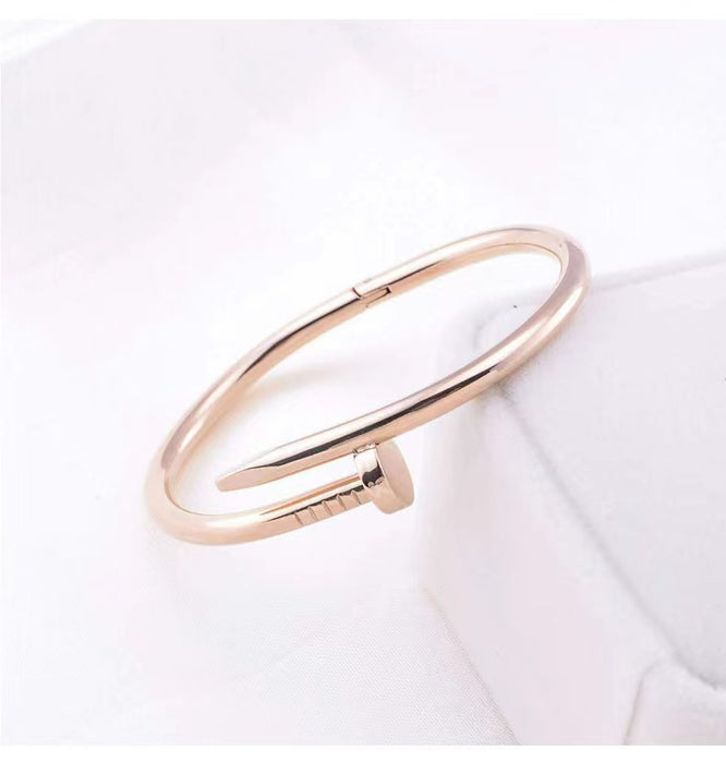 Wholesale Opening Adjustable Nail Stainless Steel Bracelet JDC-BT-Jinh009