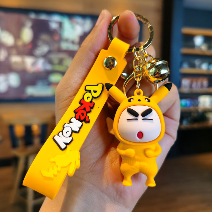 Wholesale Cartoon Silicone Doll Keychain JDC-KC-Tingm296