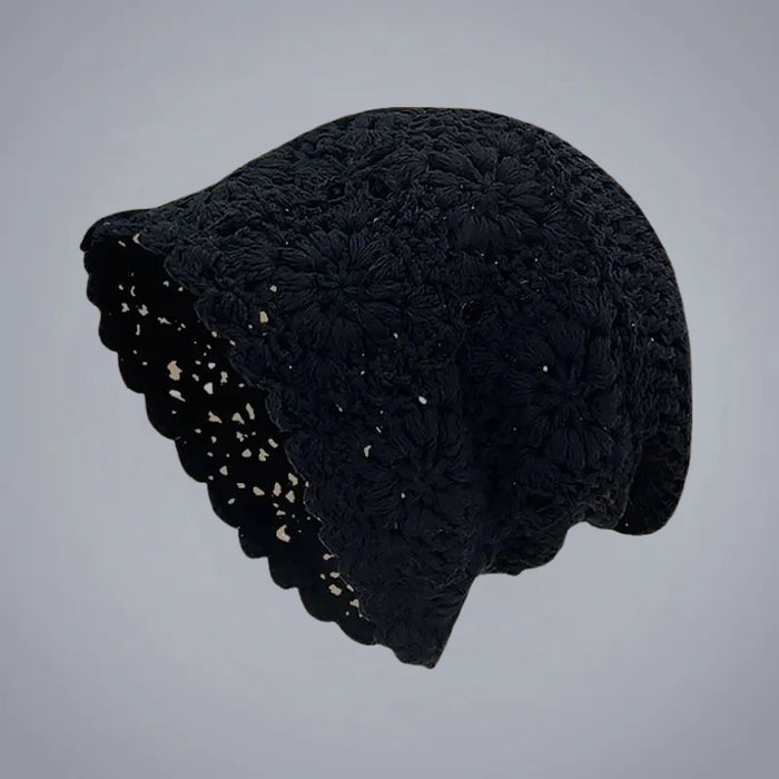 Wholesale New thin hollowed out handmade crochet knitted hat for women, fashionable thin toe cap