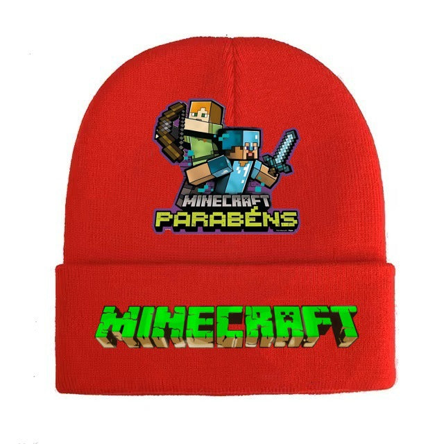 Wholesale Cartoon knitted hats,  wool hats and matching parent child warm hats