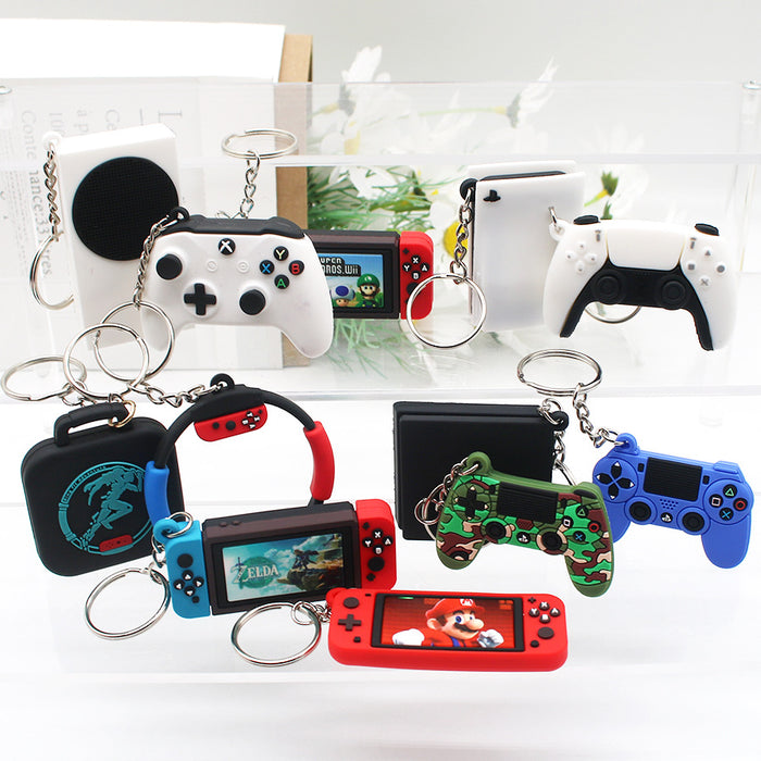 Wholesale Mini Game Controller Keychain Switch PS5 PS4 Game Pendant Gift Controller Model Pendant JDC-KC-HaoAn021