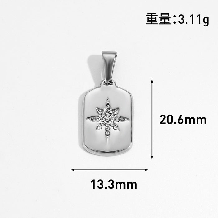 Wholesale 6PCS/SET Sun star moon high heels geometric Gold Plated pendant jewelry