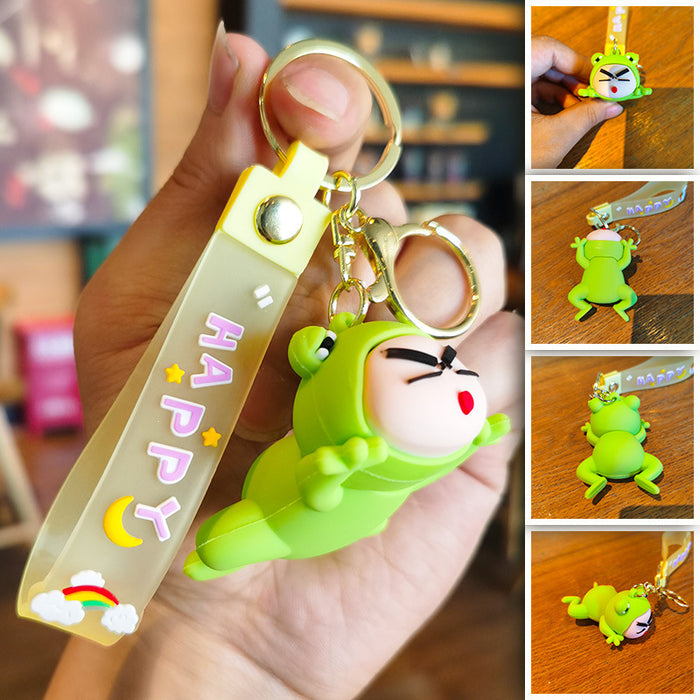 Wholesale Cartoon Silicone Doll Keychain JDC-KC-Tingm305