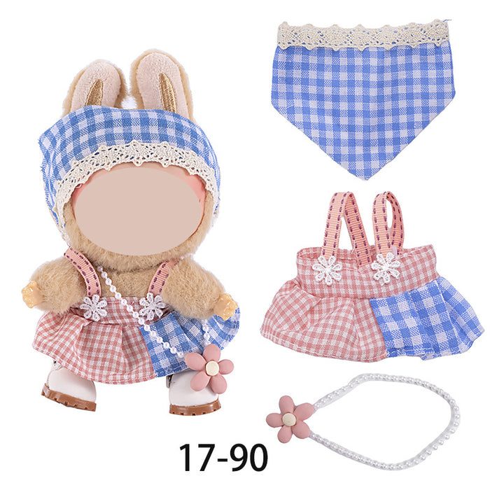 Wholesale Only Clothes Character Pattern Overalls Set doll clothes