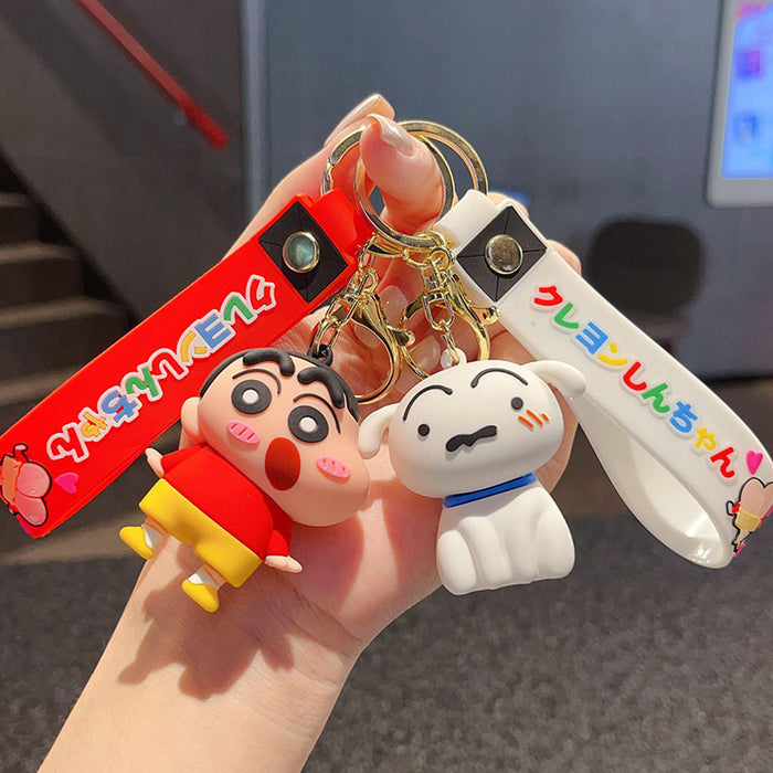 Wholesale Cute Cartoon Dinosaur Crocodile PVC Keychain Pendant Trendy Bag Charm And Car Key Accessory Gift For Collectors