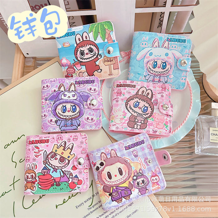 Wholesale Short Wallet Coin Purse Student Small Wallet Card Bag Carry-on Small Money Bag  Cartoon Periphery