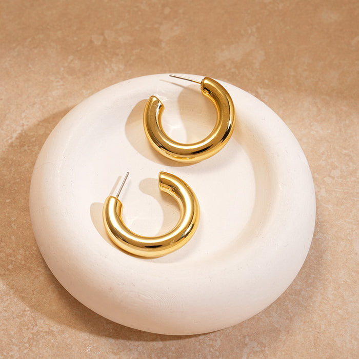 Wholesale Acrylic Star Round C-Shaped Steel Needle Earrings Unique Earrings