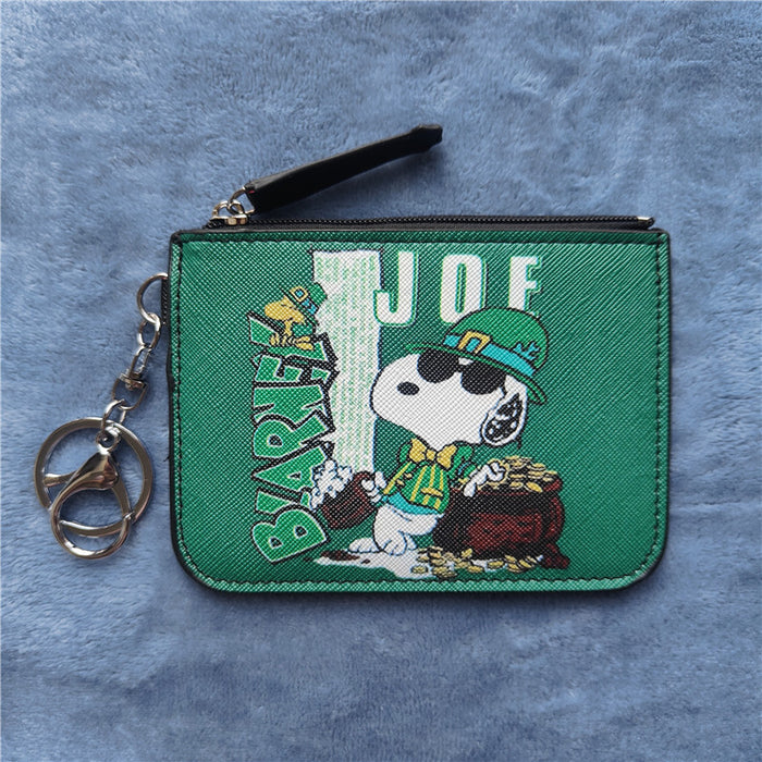 Wholesale Student Cartoon Leather Wallet with Keychain