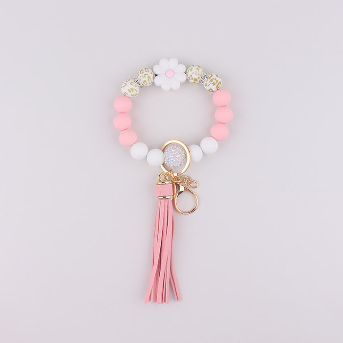 Wholesale Silicone Bracelet  Jewelry Silicone Keychain Flower Bracelet