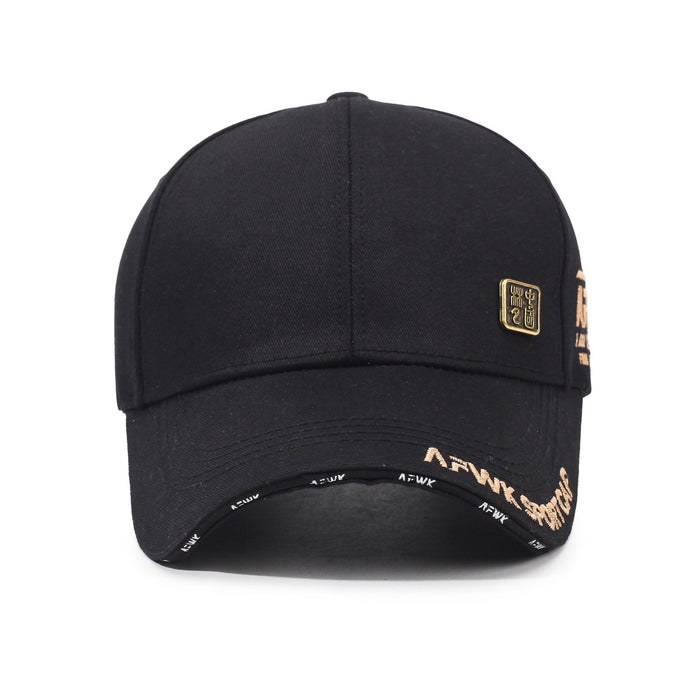 Wholesale Copper embroidered baseball cap, hardtop metal vent, sun shading and sun protection duckbill cap