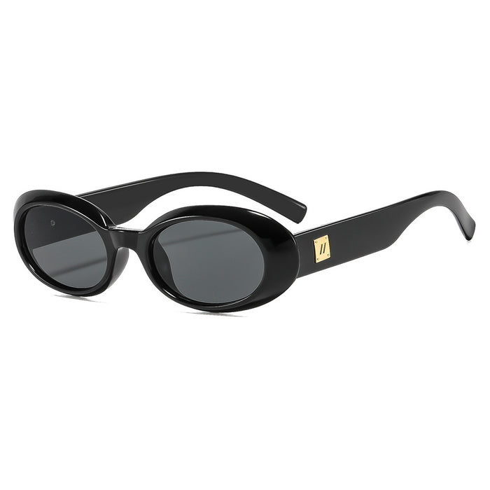 Wholesale Retro Oval Sunglasses for Women Street Photography UV400 Sun Glasses