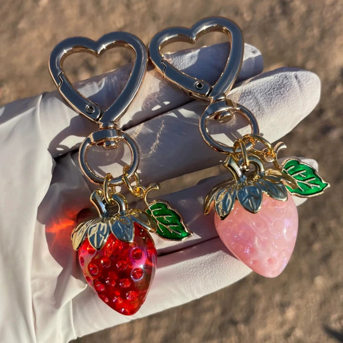 Wholesale Cute Strawberry  Keychains
