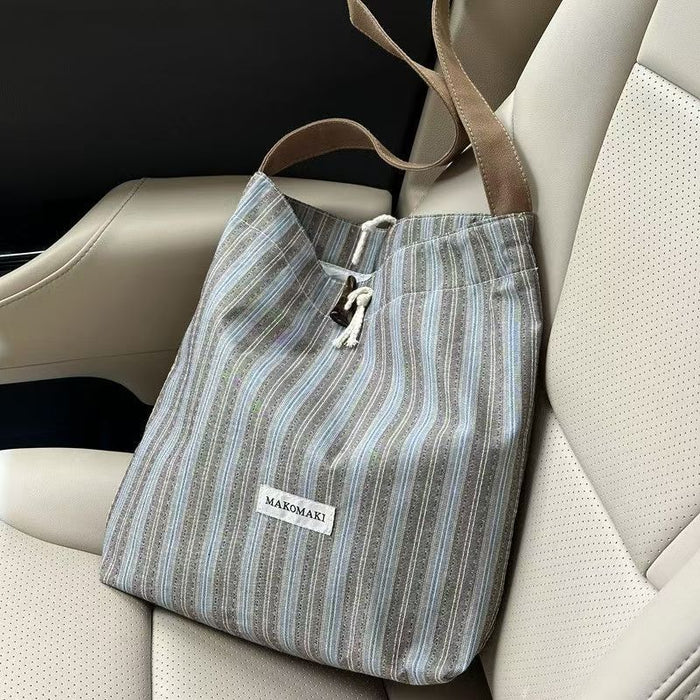 Wholesale Large capacity commuting shoulder tote bag canvas bag fashionable casual armpit bag