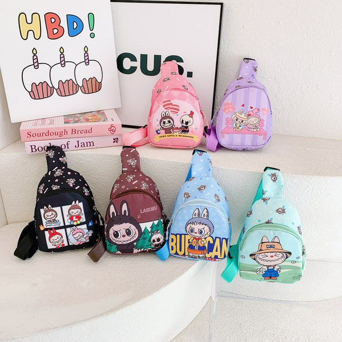 Wholesale Children's chest bag cartoon printed crossbody bag change shoulder bag wholesale