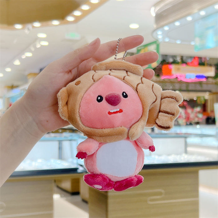 Wholesale  Cute Beaver Pendant Plush Toy Doll  Bag Pendant Keychain