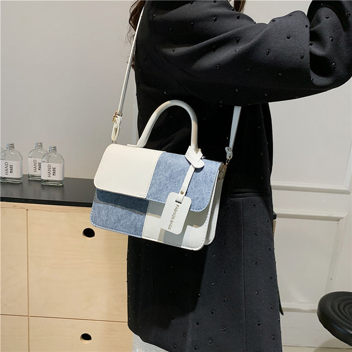 Wholesale Stitching Contrast Color Simple Crossbody Small Square Bag JDC-SD-SYuan021