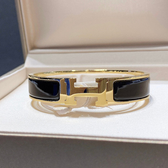 Wholesale Bracelet Bracelet Men's Pure Black Hand Ring Matte Buckle Couple Style Bracelet