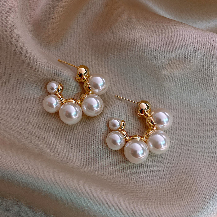Wholesale Vintage Pearl Earrings Irregular Pearl Earrings