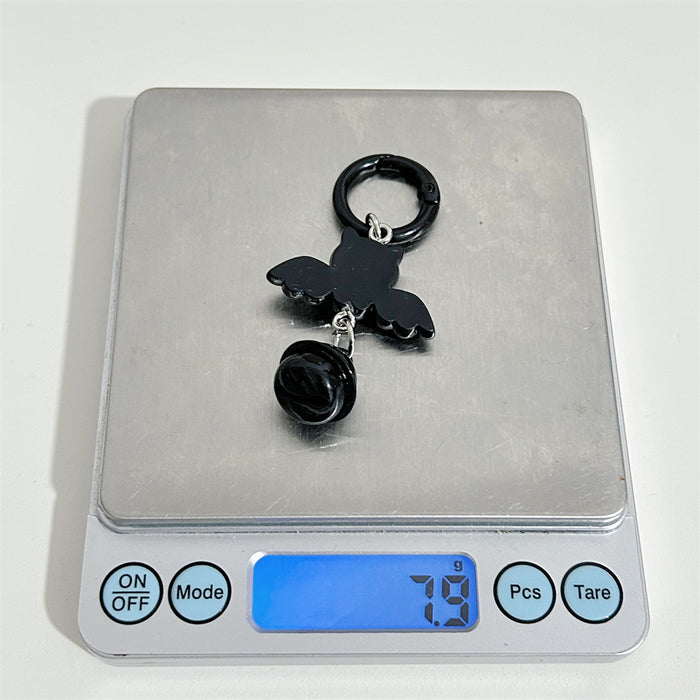 Wholesale  Bat Bell Resin Plastic Keychain Fashion Decorative Accessory Gift