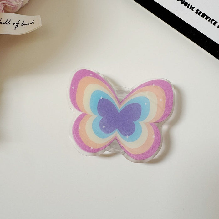 Wholesale PVC Butterfly Phone Grip Stand Accessory