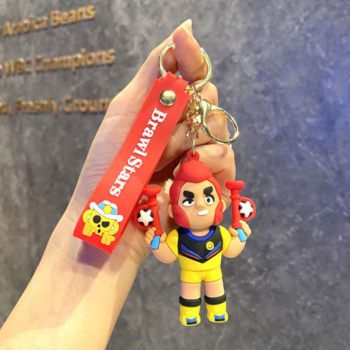 Wholesale  cartoon pvc doll car key chain Cute Keychain