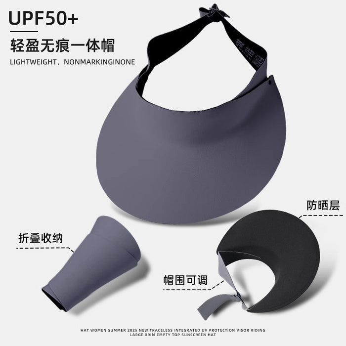 Wholesale Big brim full face sun hat, empty top sun hat, cycling sun hat, beach outdoor tourism