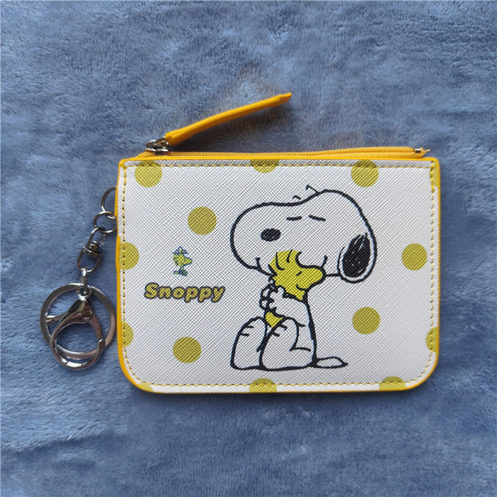 Wholesale PU Cartoon Printing with Key Ring Card Holder Coin Purse JDC-WT-YaLL020