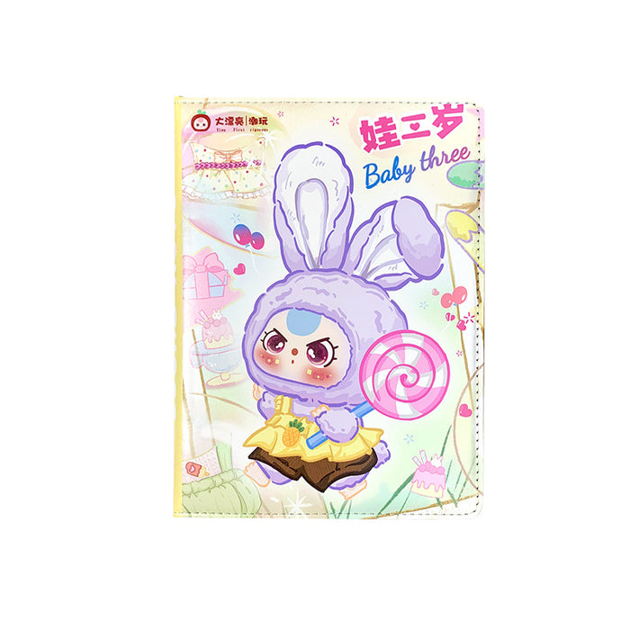 Wholesale 5pcs Mini Rabbit Coloring Pages Leather Cover Cute Notebook