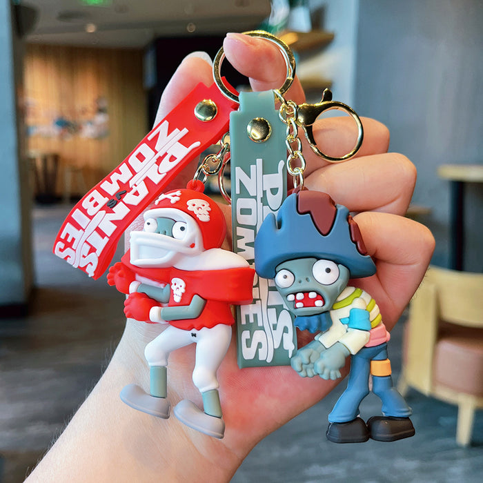 Wholesale Zombie keychain pendant school bag pendant car keychain accessories