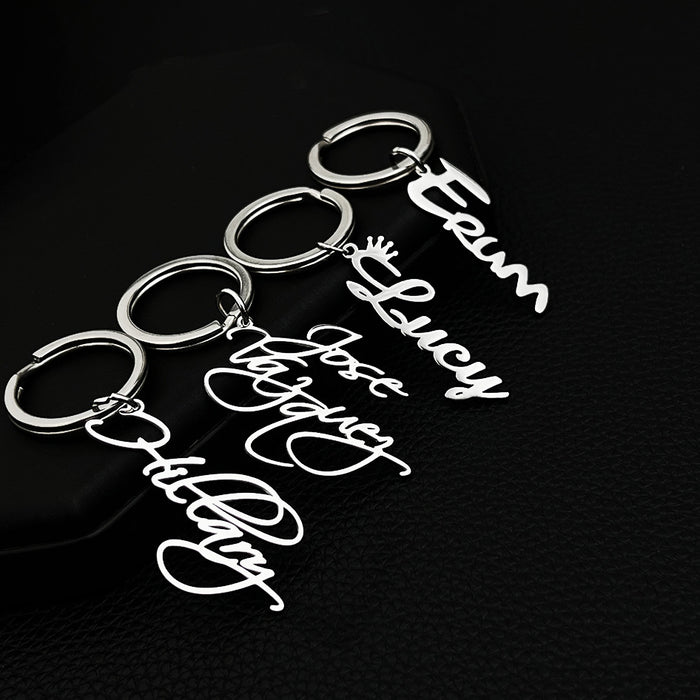 Wholesale Keychain stainless steel DIY pendant accessories for friends