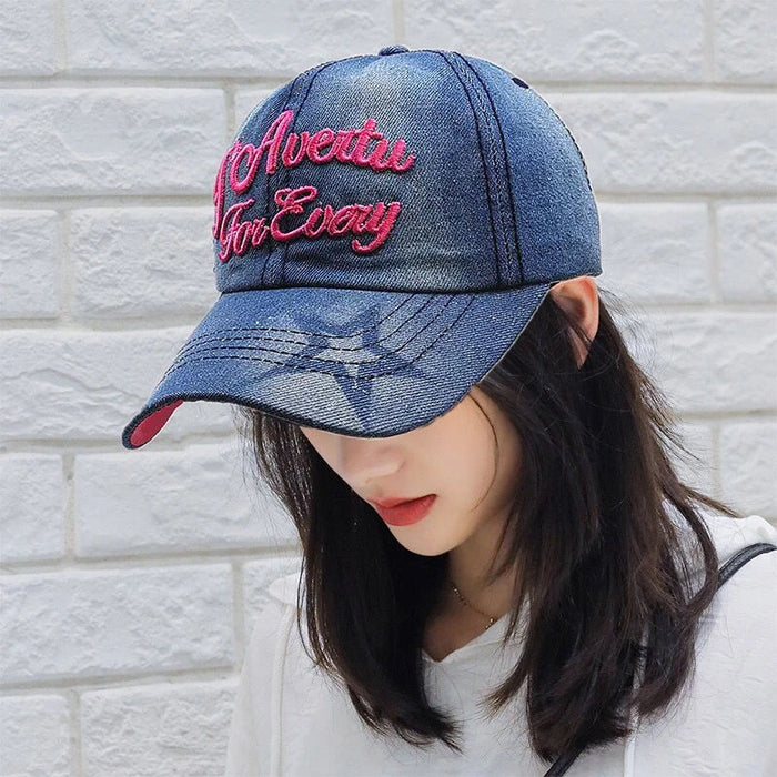 Wholesale Cowboy hat, casual duckbill hat, sun visor hat, embroidered letter versatile hat