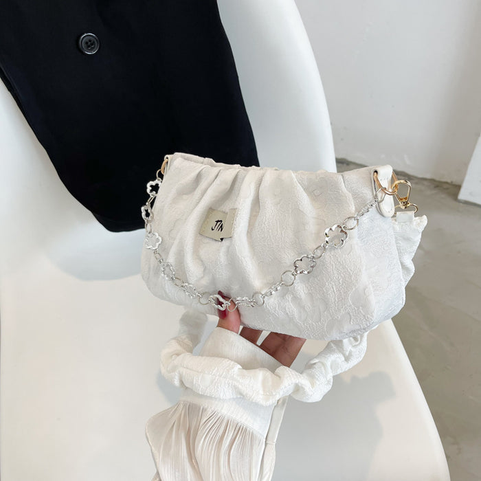 Wholesale Small niche design, hand-held crossbody bag, chain folding, single shoulder