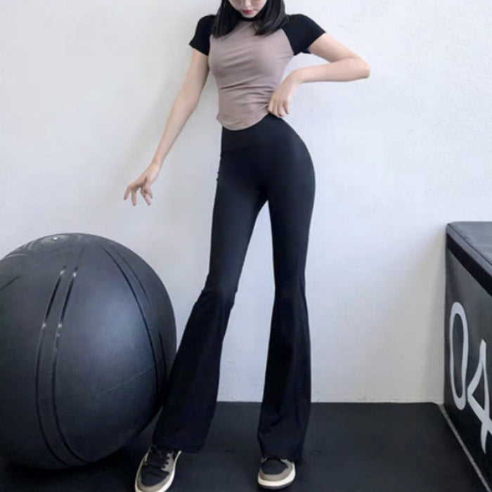 Wholesale Wide leg yoga pants, tight fit, high waist, hip lifting, exercise, fitness, leisure, high elasticity
