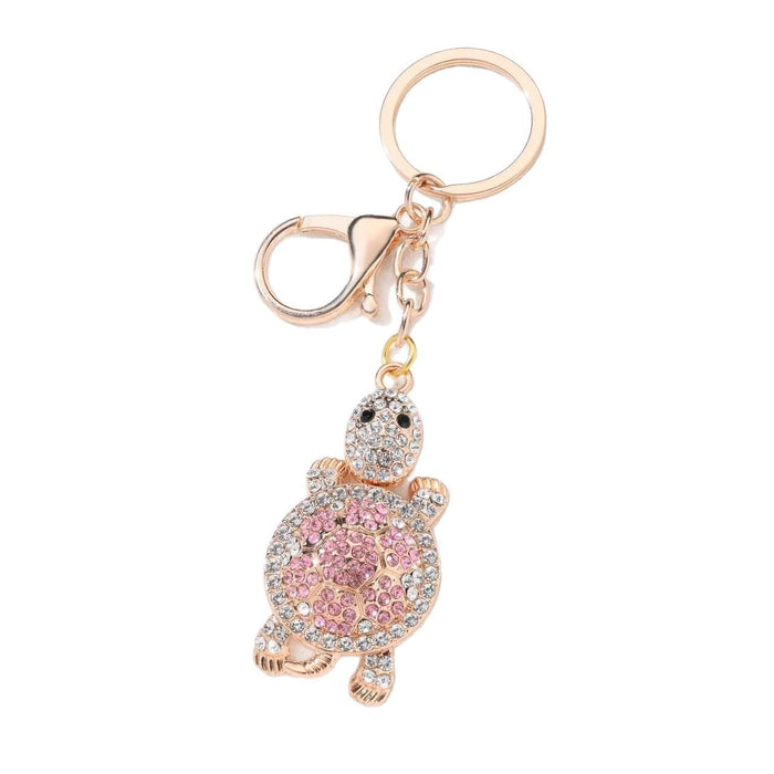 Wholesale Creative Turtle Diamond Alloy Keychain Girls Fashion Bag Pendant Car Pendant