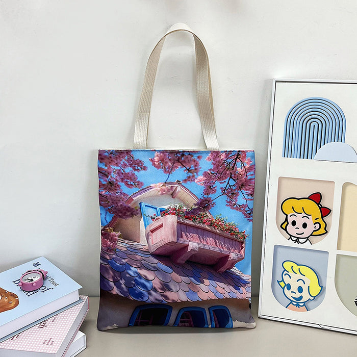 Wholesale  Anime Canvas Bag  Large Capacity Shoulder Bag