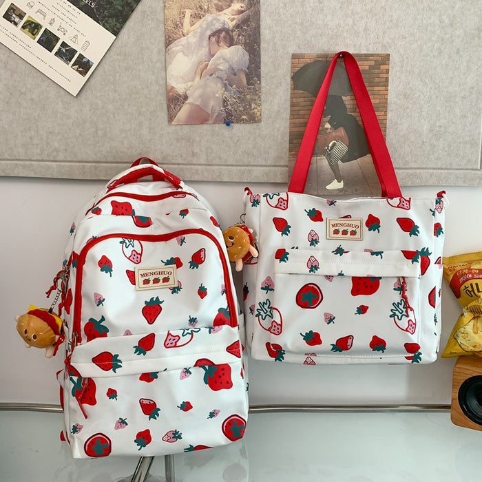 Wholesale Graffiti printed bear student schoolbag