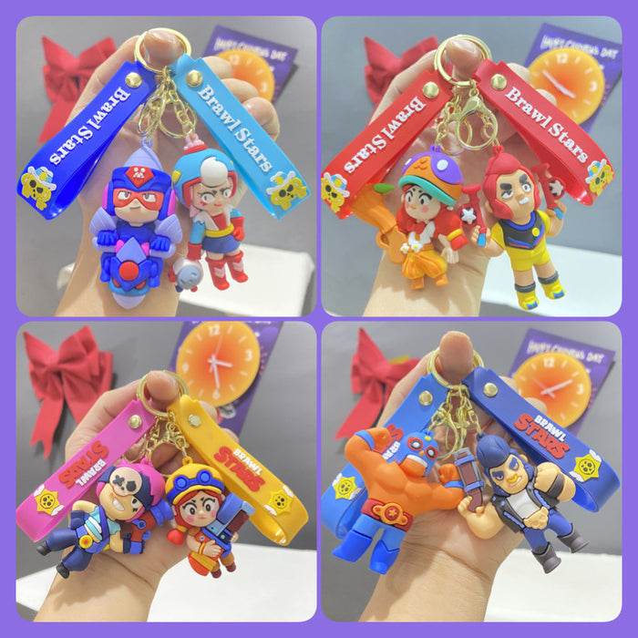Wholesale Cute PVC cartoon character keychains