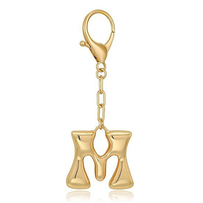 Wholesale 26 Bubble Letter Metal English Letter Keychain