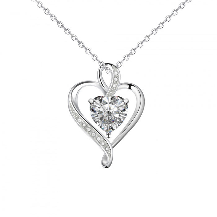 Wholesale Heart-shaped diamond necklace