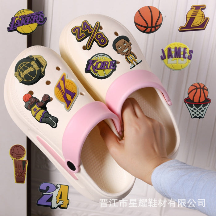 Wholesale PVC soft rubber hole shoe accessories, detachable garden shoes, shoe flower decorative buckles wholesale