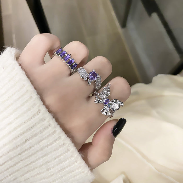 Wholesale Light luxury high-end ring elegant niche personality minimalist versatile ring accessory