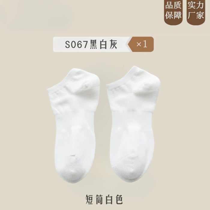 Wholesale Black, white, gray socks, cotton socks, long stockings, breathable, sweat absorbing, men's and women's solid colors